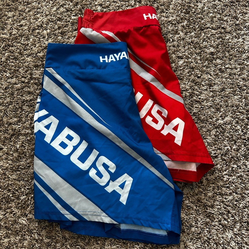 2 pairs of Hayabusa UFC boxing shorts Size 32